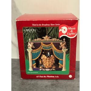 2001 Carlton Cards All That the Phantom Asks musical and lighted ornament. READ!